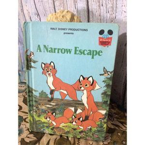 1984 Walt Disney’s Book “A Narrow Escape” Hardback Children’s Book